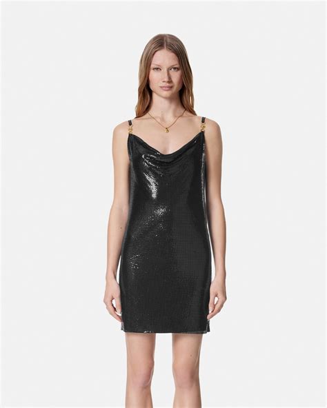 versace metal mesh mini dress|Versace cute dresses.